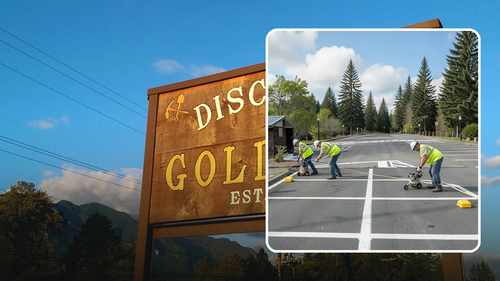 Parking Lot Restriping in Gold Bar, Snohomish County, WA - Restriping refreshes faded stalls and layouts in municipal and agency parking lots.
