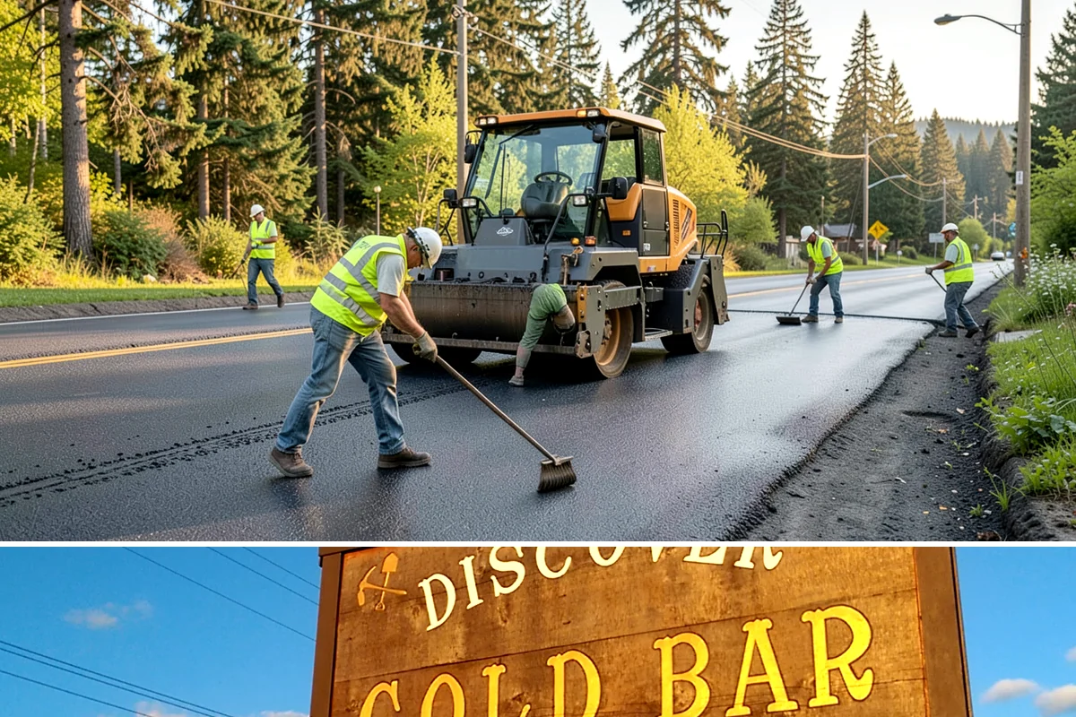 Parking Lot Restriping in Gold Bar, Snohomish County, WA - Dry summer weather delivers the best adhesion and lets crews close sections of lot with minimal disruption.