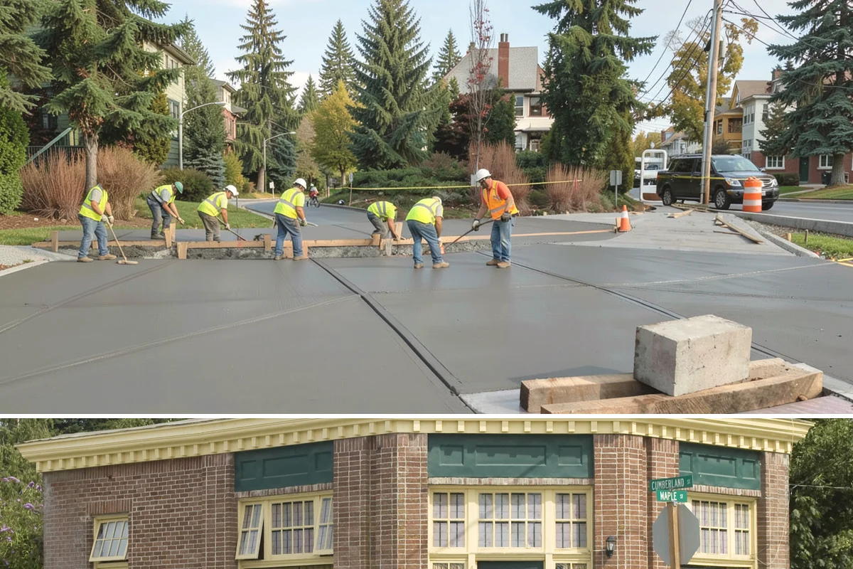 Parking Lot Restriping in Hamilton, Skagit County, WA - Dry summer weather delivers the best adhesion and lets crews close sections of lot with minimal disruption.