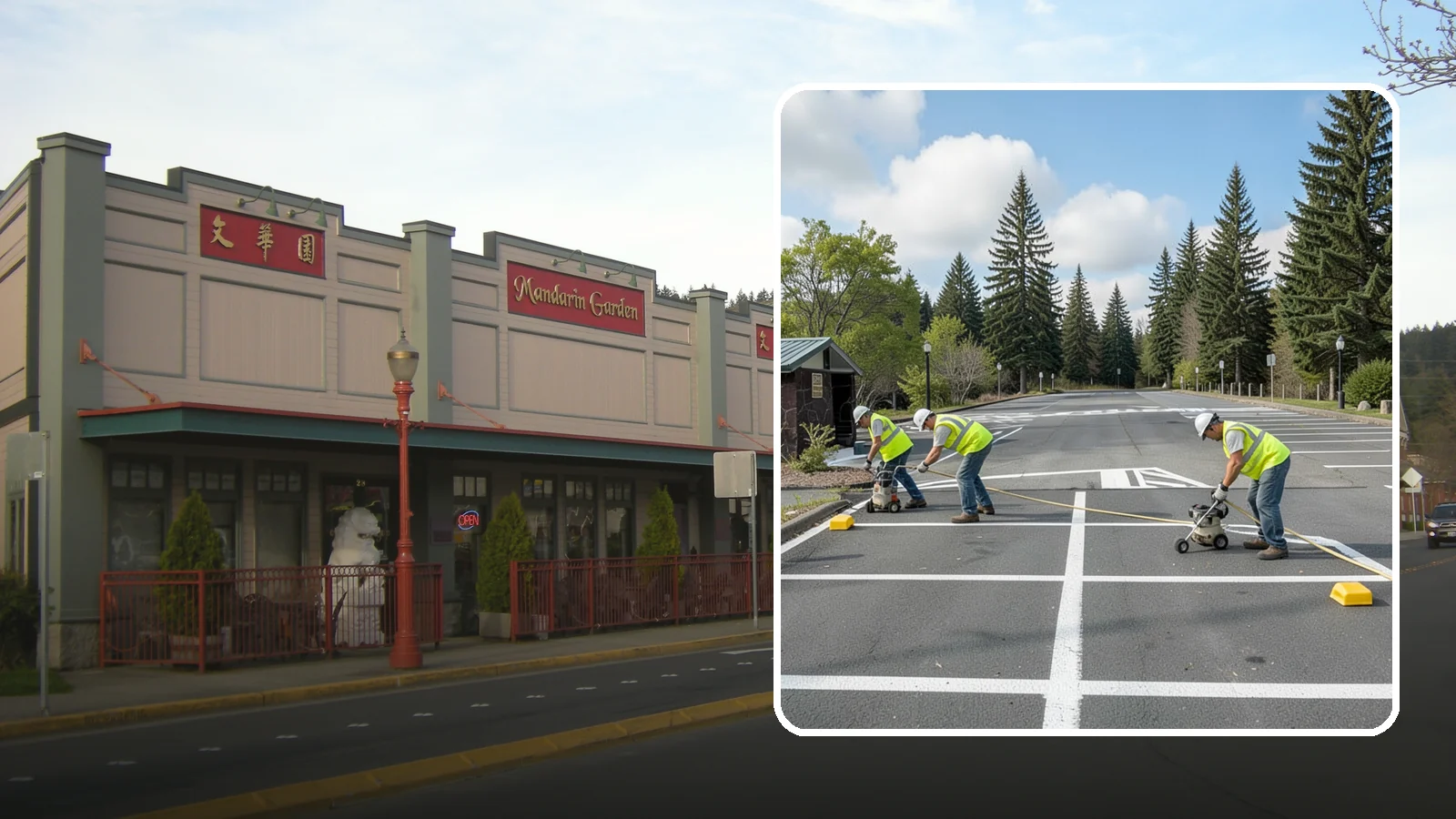 Parking Lot Restriping in Issaquah, King County, WA - Restriping refreshes faded stalls and layouts in municipal and agency parking lots.