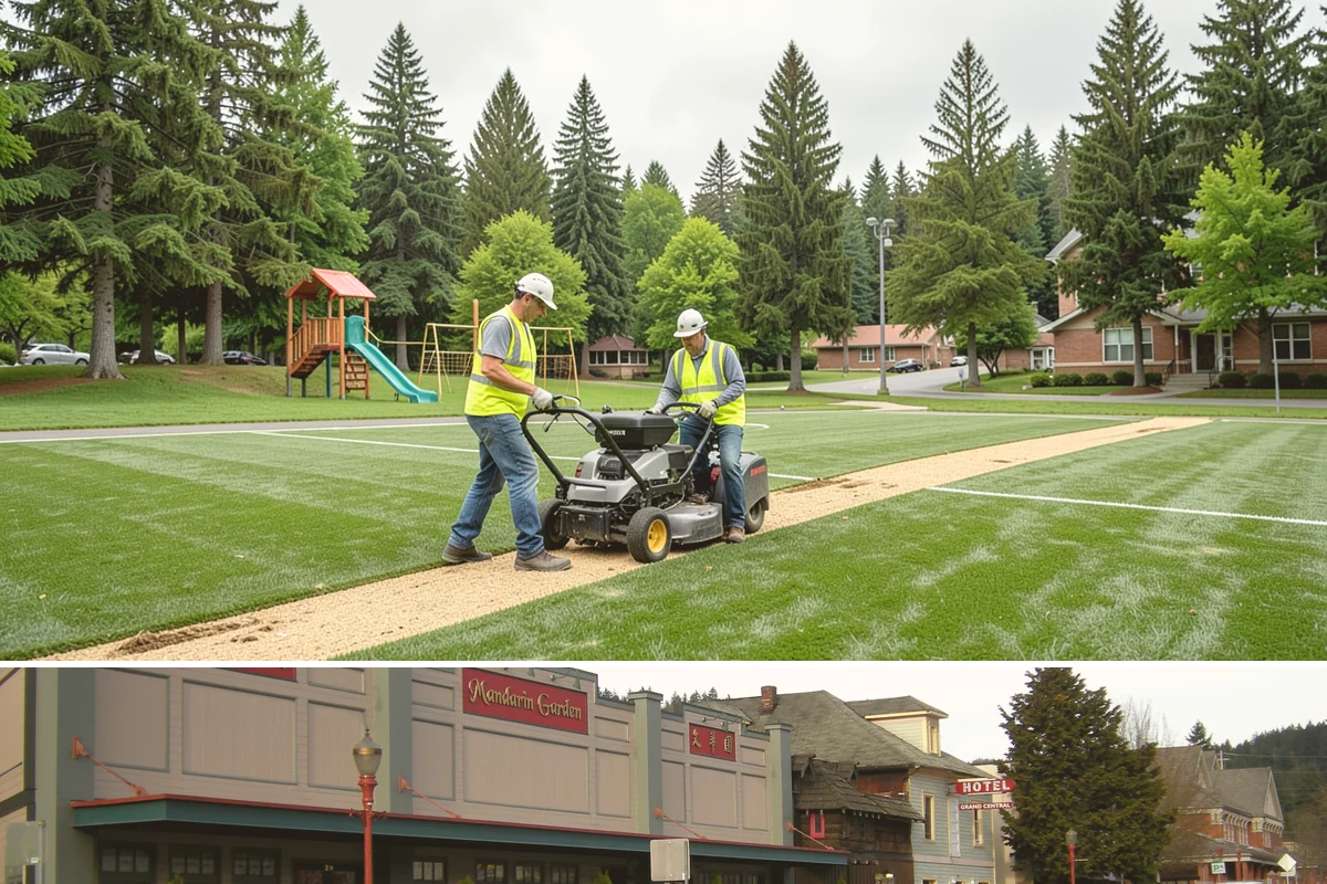 Parking Lot Restriping in Issaquah, King County, WA - Dry summer weather delivers the best adhesion and lets crews close sections of lot with minimal disruption.