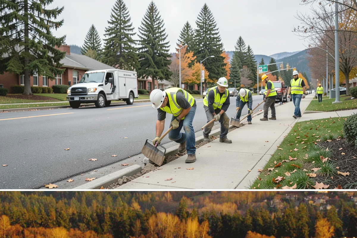 Parking Lot Restriping in Kenmore, King County, WA - Dry summer weather delivers the best adhesion and lets crews close sections of lot with minimal disruption.