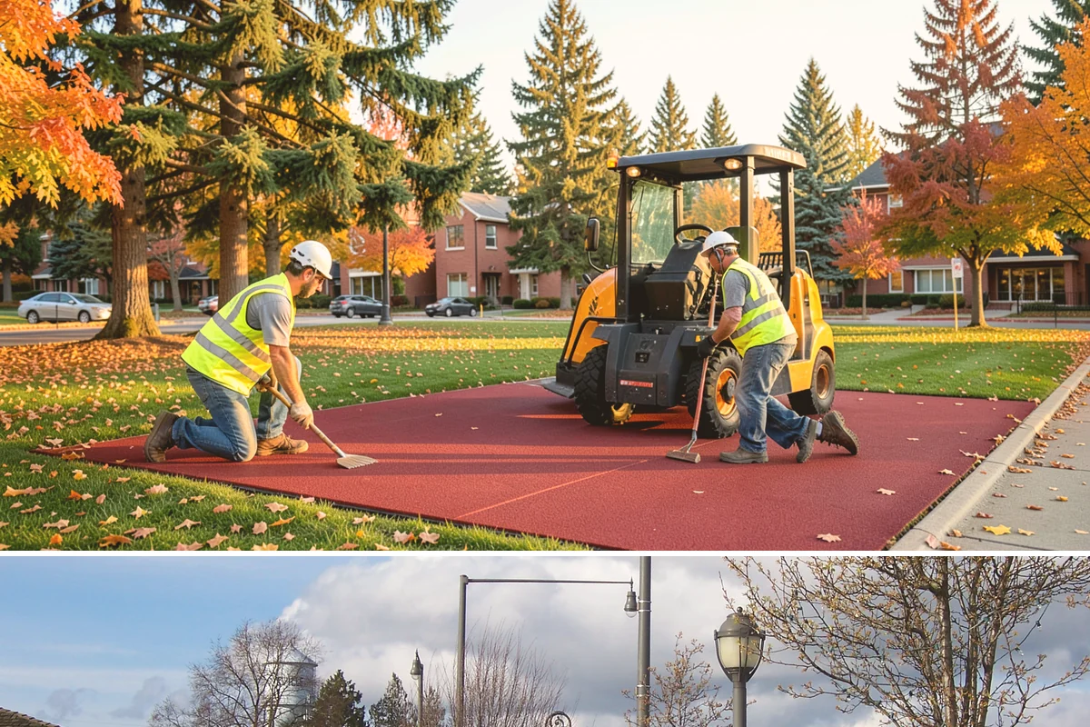Parking Lot Restriping in Marysville, Snohomish County, WA - Dry summer weather delivers the best adhesion and lets crews close sections of lot with minimal disruption.