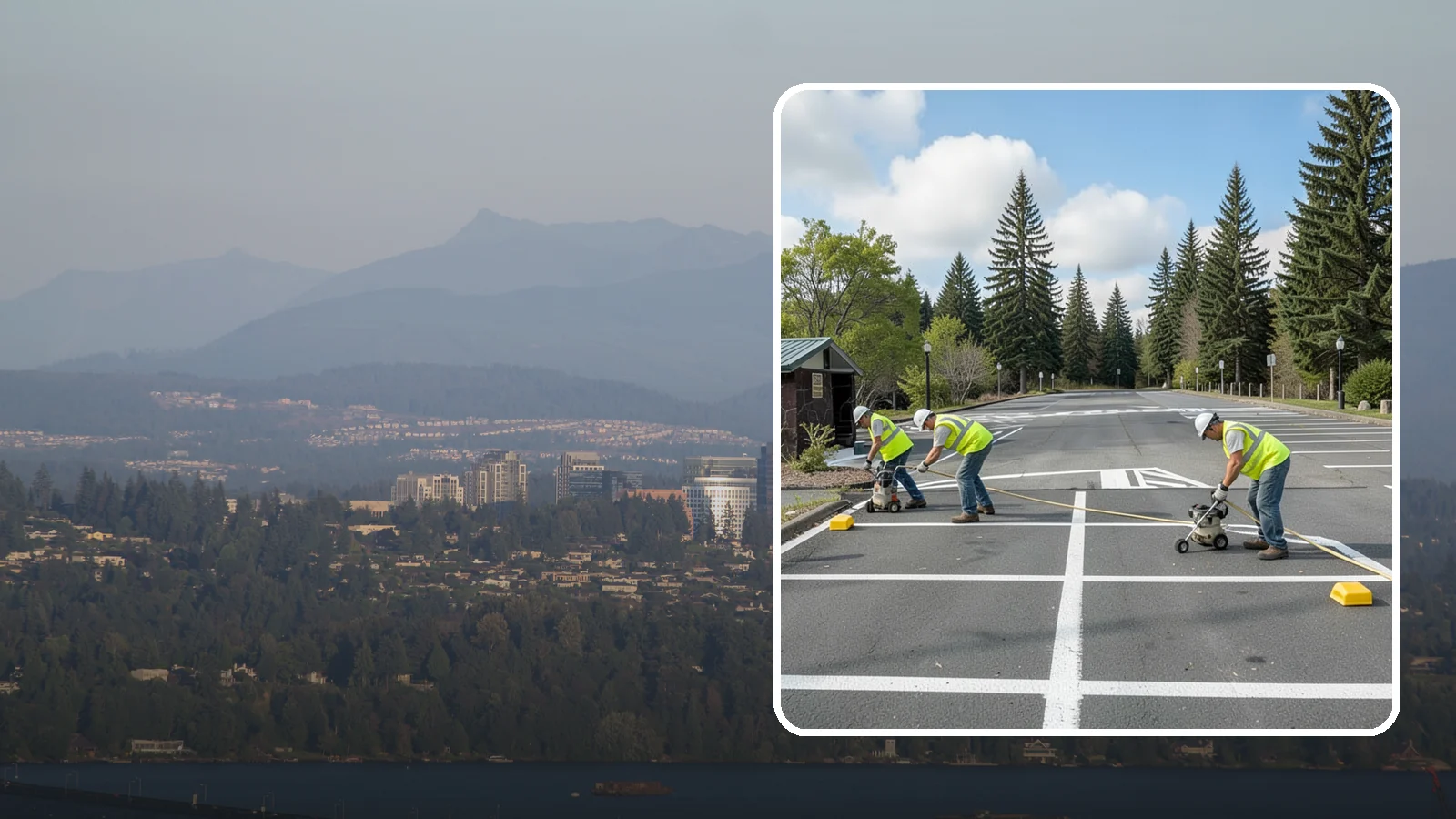 Parking Lot Restriping in Medina, King County, WA - Restriping refreshes faded stalls and layouts in municipal and agency parking lots.