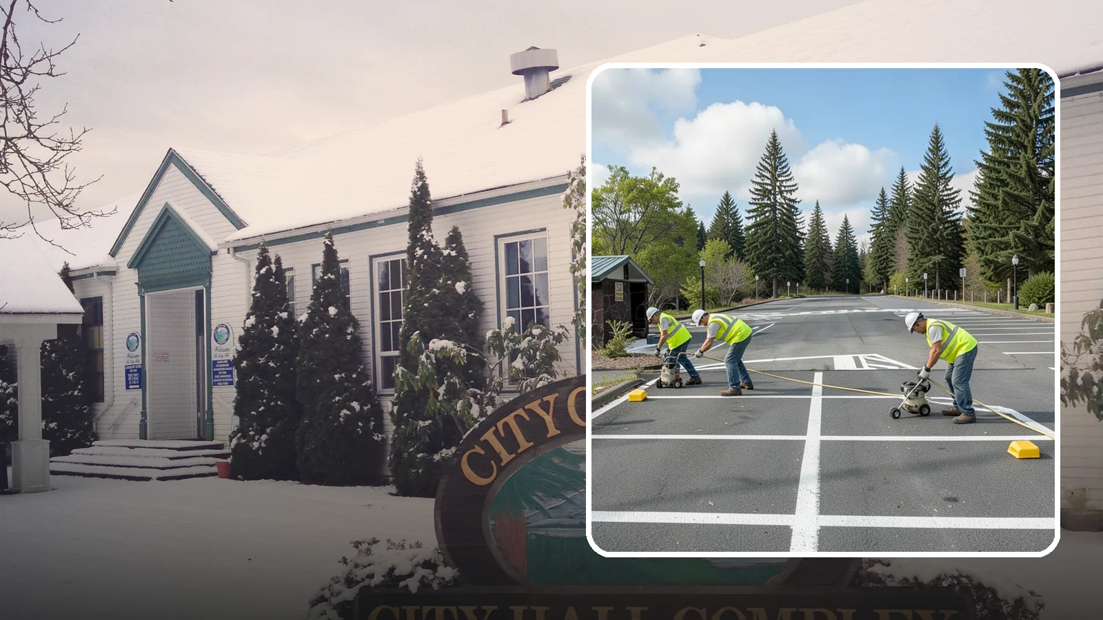 Parking Lot Restriping in Pacific, King County, WA - Restriping refreshes faded stalls and layouts in municipal and agency parking lots.