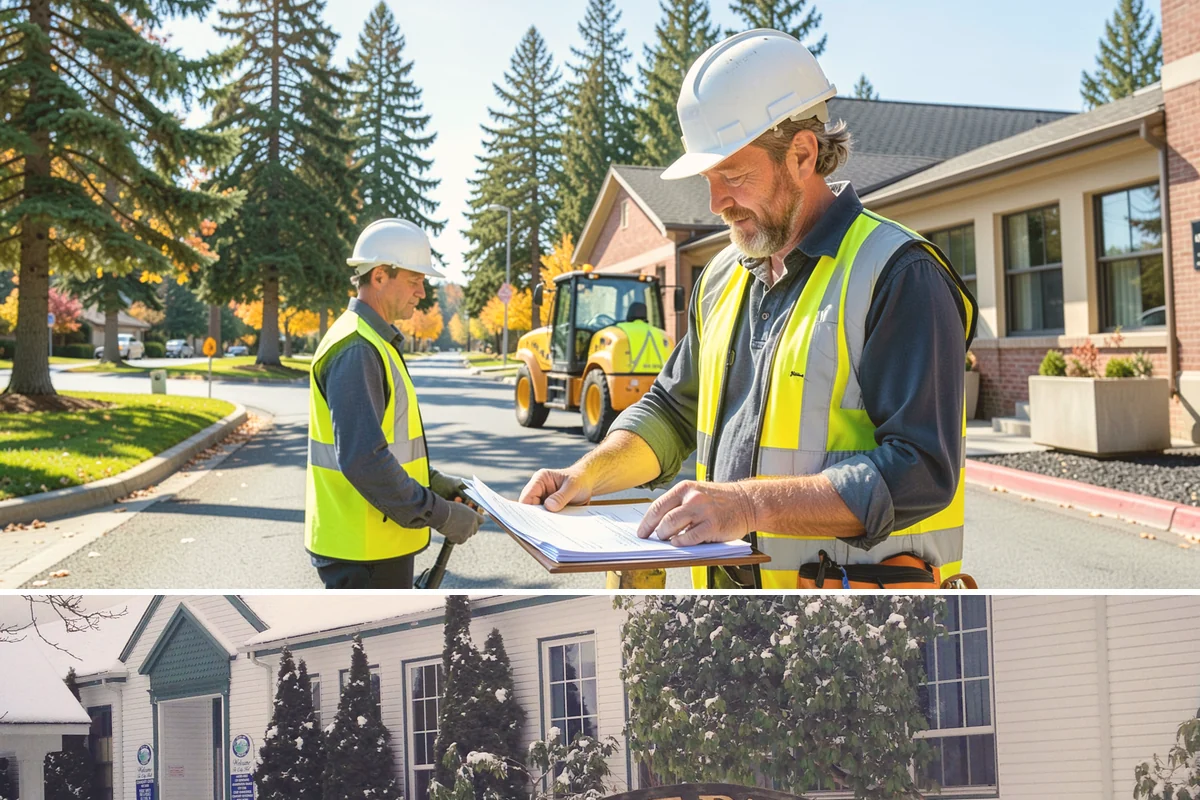 Parking Lot Restriping in Pacific, King County, WA - Dry summer weather delivers the best adhesion and lets crews close sections of lot with minimal disruption.
