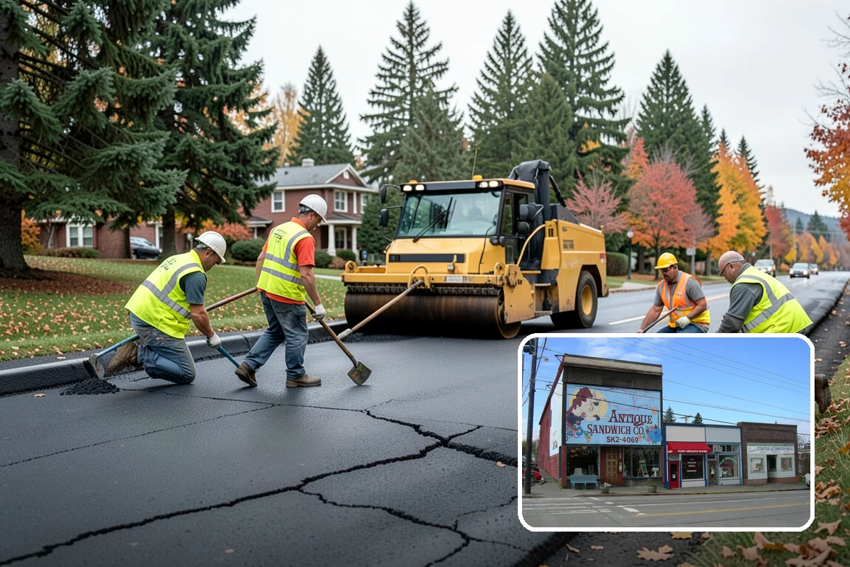 Parking Lot Restriping in Ruston, Pierce County, WA - Recovered parking capacity from clear stalls