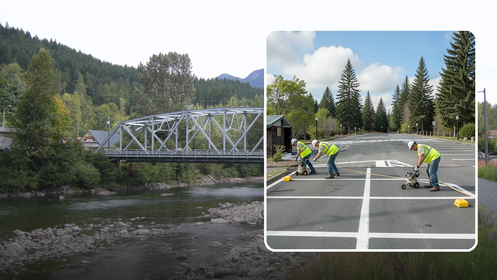 Parking Lot Restriping in Skykomish, King County, WA - Restriping refreshes faded stalls and layouts in municipal and agency parking lots.