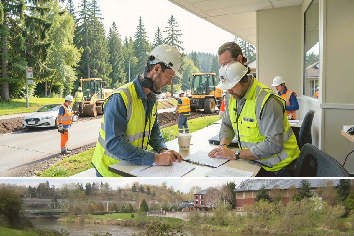 Parking Lot Restriping in Tukwila, King County, WA - Dry summer weather delivers the best adhesion and lets crews close sections of lot with minimal disruption.