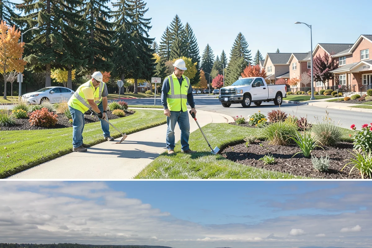 Parking Lot Restriping in University Place, Pierce County, WA - Dry summer weather delivers the best adhesion and lets crews close sections of lot with minimal disruption.