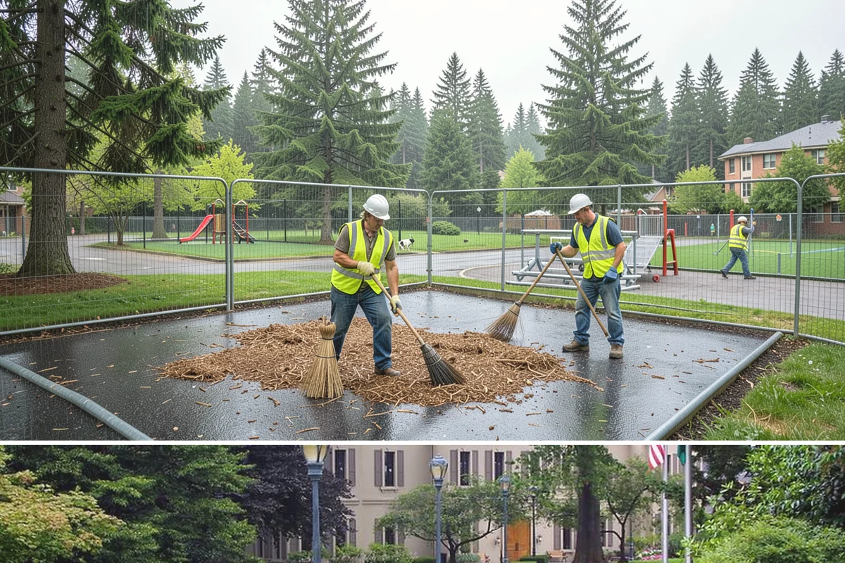 Parking Lot Restriping in Woodinville, King County, WA - Dry summer weather delivers the best adhesion and lets crews close sections of lot with minimal disruption.