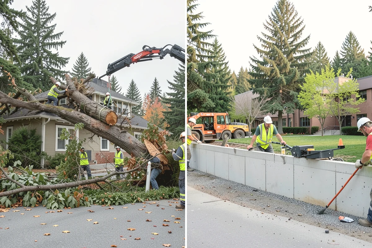 Parking Lot Snow Removal in Anacortes, Skagit County, WA - Map lots, ADA stalls, and snow-storage areas with staff