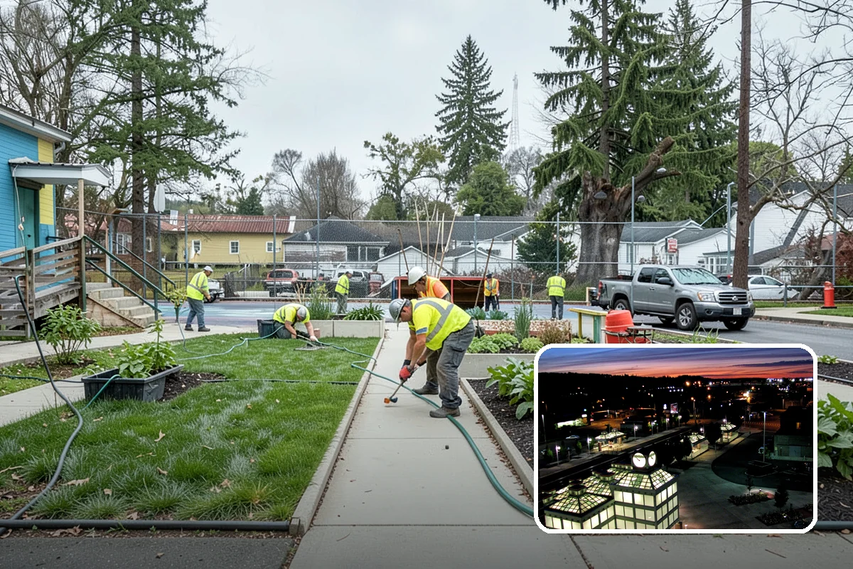 Parking Lot Snow Removal in Auburn, King County, WA - Prioritizes ADA stalls and access aisles for compliance