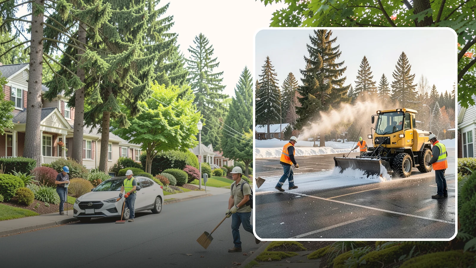 Parking Lot Snow Removal in Beaux Arts Village, King County, WA - Plow and clear public parking lots and facility lots to keep them open and safe during winter weather.