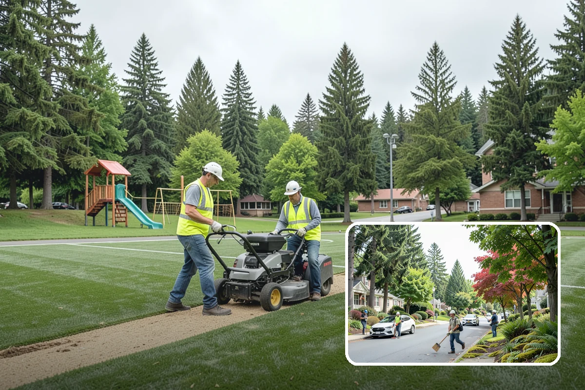 Parking Lot Snow Removal in Beaux Arts Village, King County, WA - Prioritizes ADA stalls and access aisles for compliance