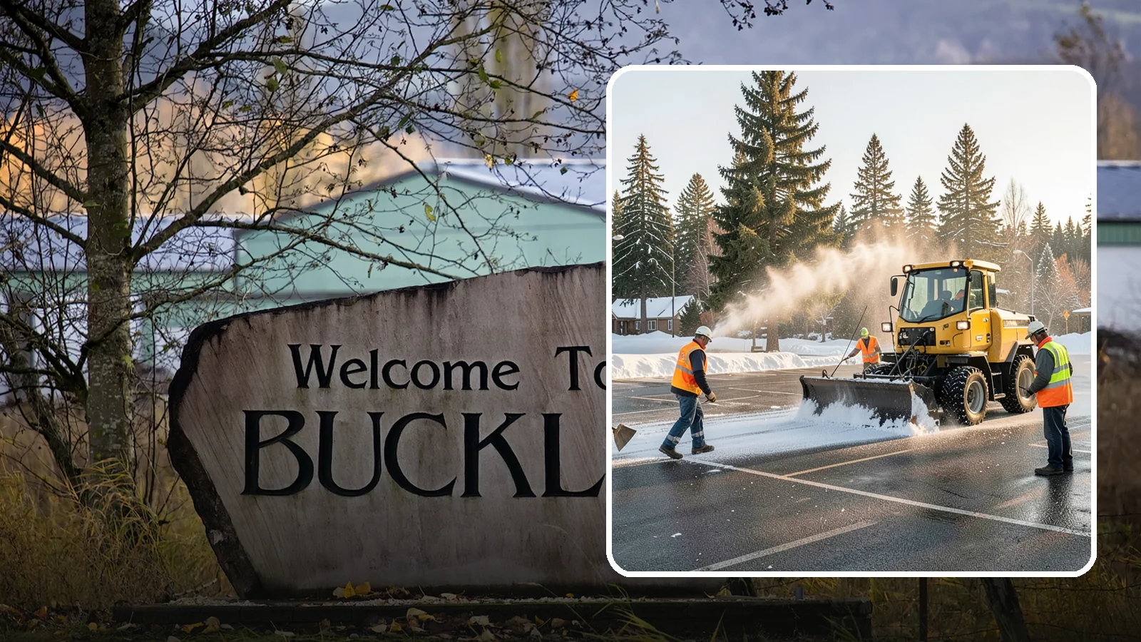 Parking Lot Snow Removal in Buckley, Pierce County, WA - Plow and clear public parking lots and facility lots to keep them open and safe during winter weather.