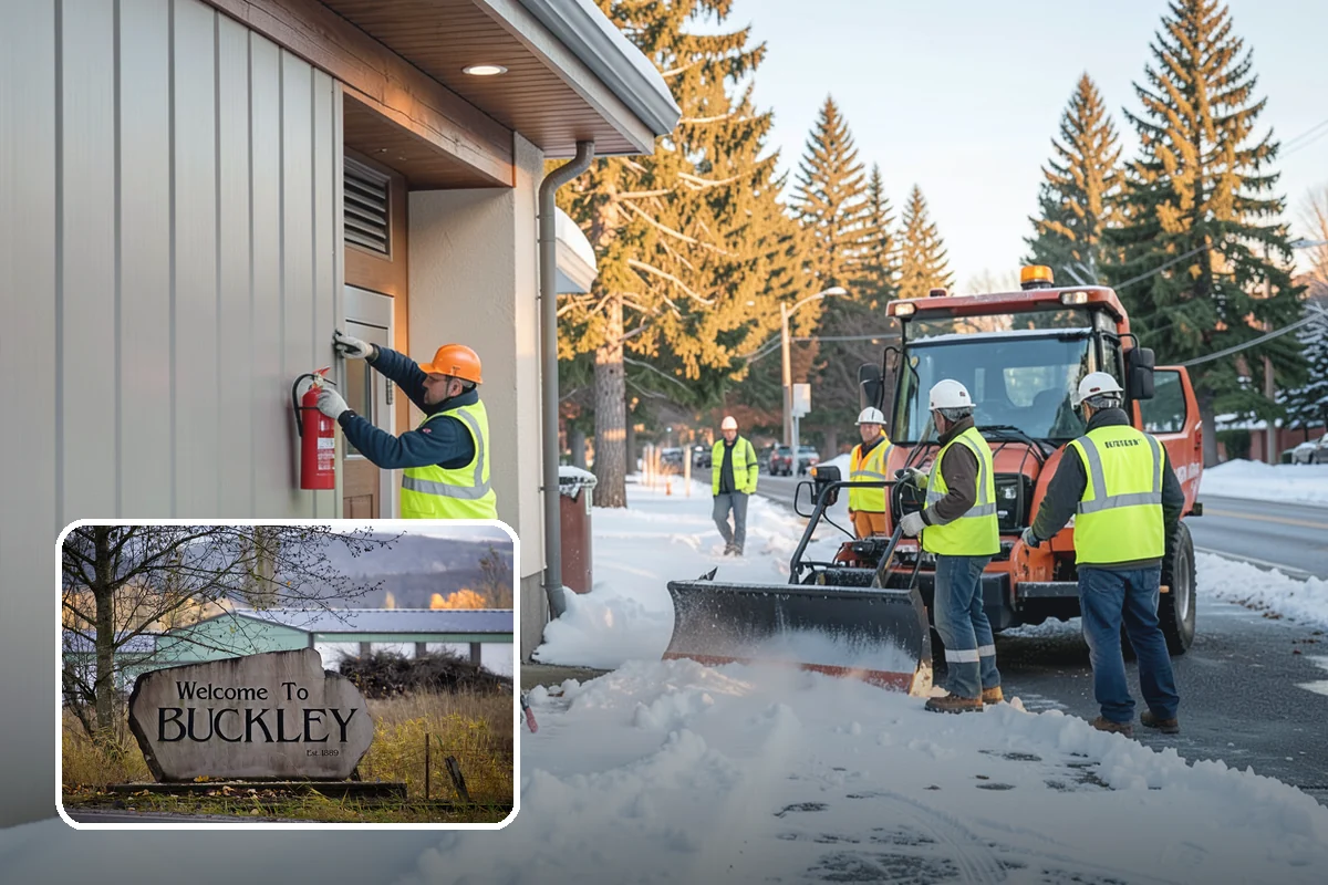 Parking Lot Snow Removal in Buckley, Pierce County, WA - Prioritizes ADA stalls and access aisles for compliance