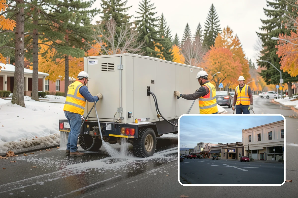 Parking Lot Snow Removal in Burlington, Skagit County, WA - Prioritizes ADA stalls and access aisles for compliance