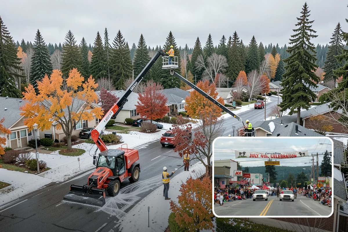 Parking Lot Snow Removal in Carnation, King County, WA - Prioritizes ADA stalls and access aisles for compliance