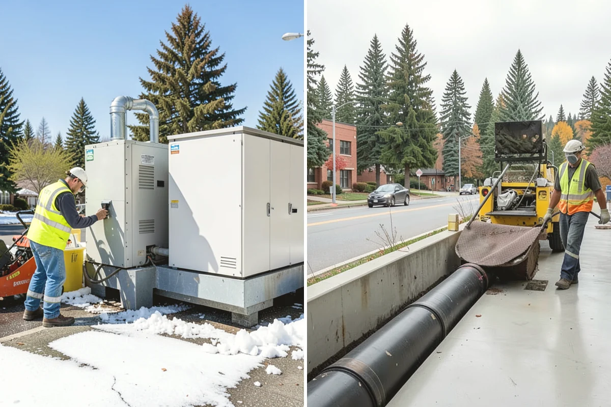 Parking Lot Snow Removal in Carnation, King County, WA - Map lots, ADA stalls, and snow-storage areas with staff