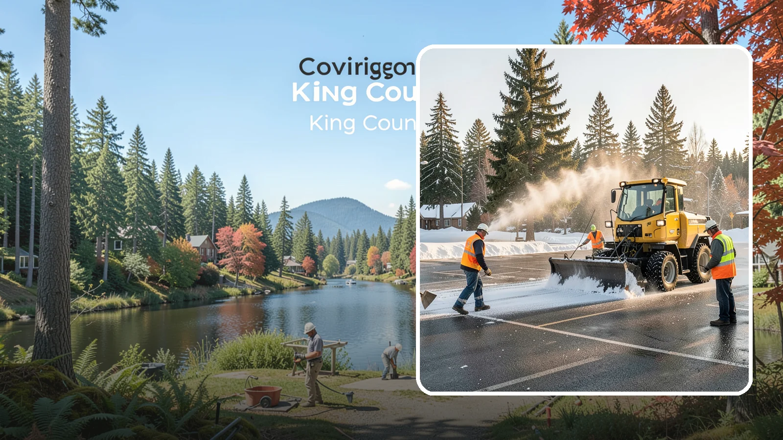Parking Lot Snow Removal in Covington, King County, WA - Plow and clear public parking lots and facility lots to keep them open and safe during winter weather.