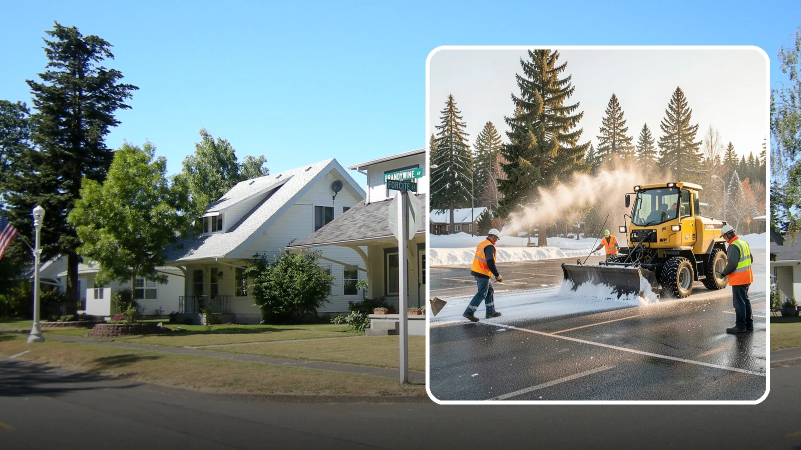 Parking Lot Snow Removal in DuPont, Pierce County, WA - Plow and clear public parking lots and facility lots to keep them open and safe during winter weather.