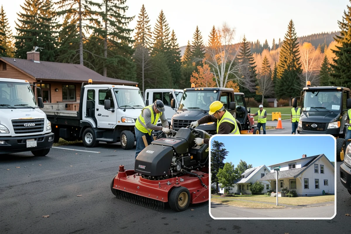 Parking Lot Snow Removal in DuPont, Pierce County, WA - Prioritizes ADA stalls and access aisles for compliance