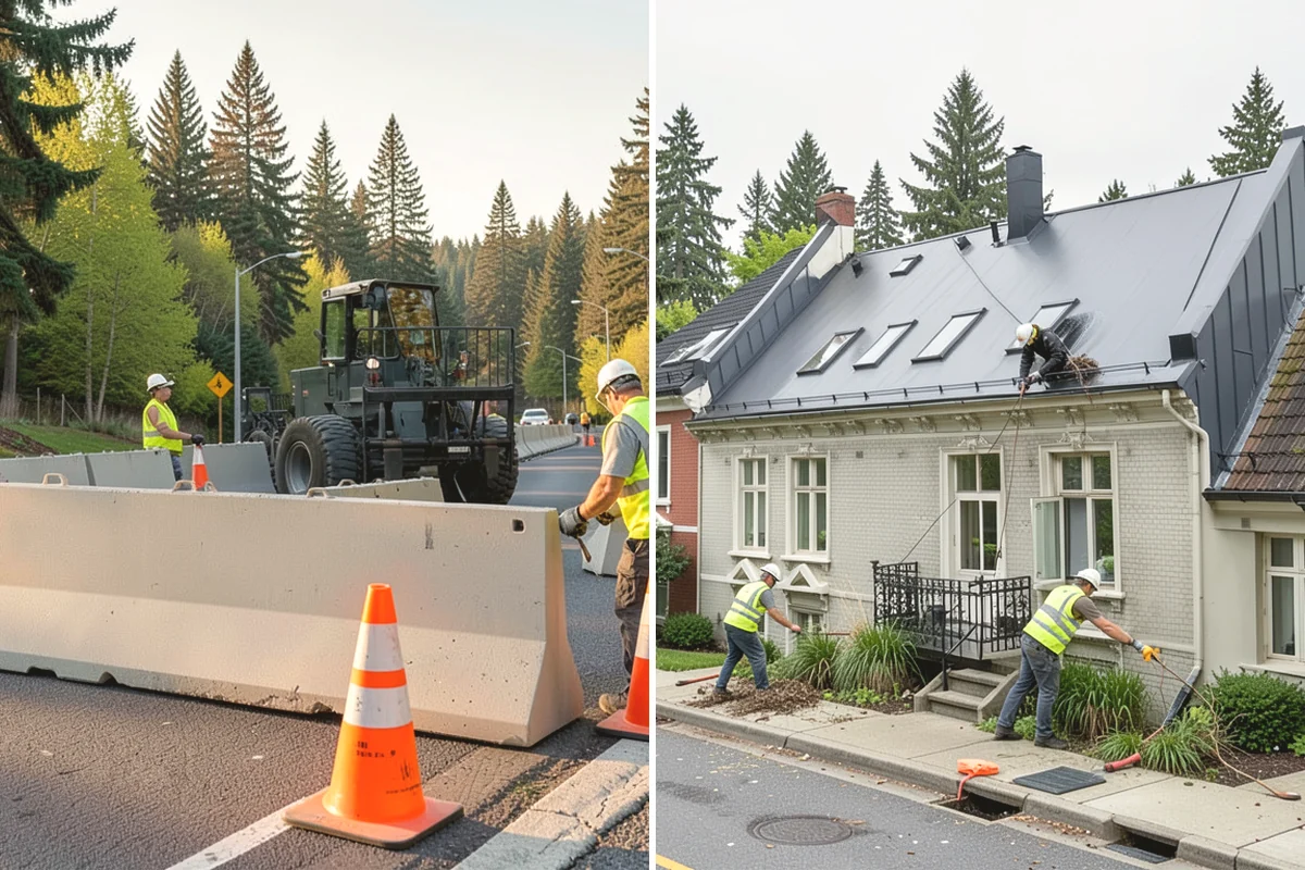 Parking Lot Snow Removal in Duvall, King County, WA - Map lots, ADA stalls, and snow-storage areas with staff