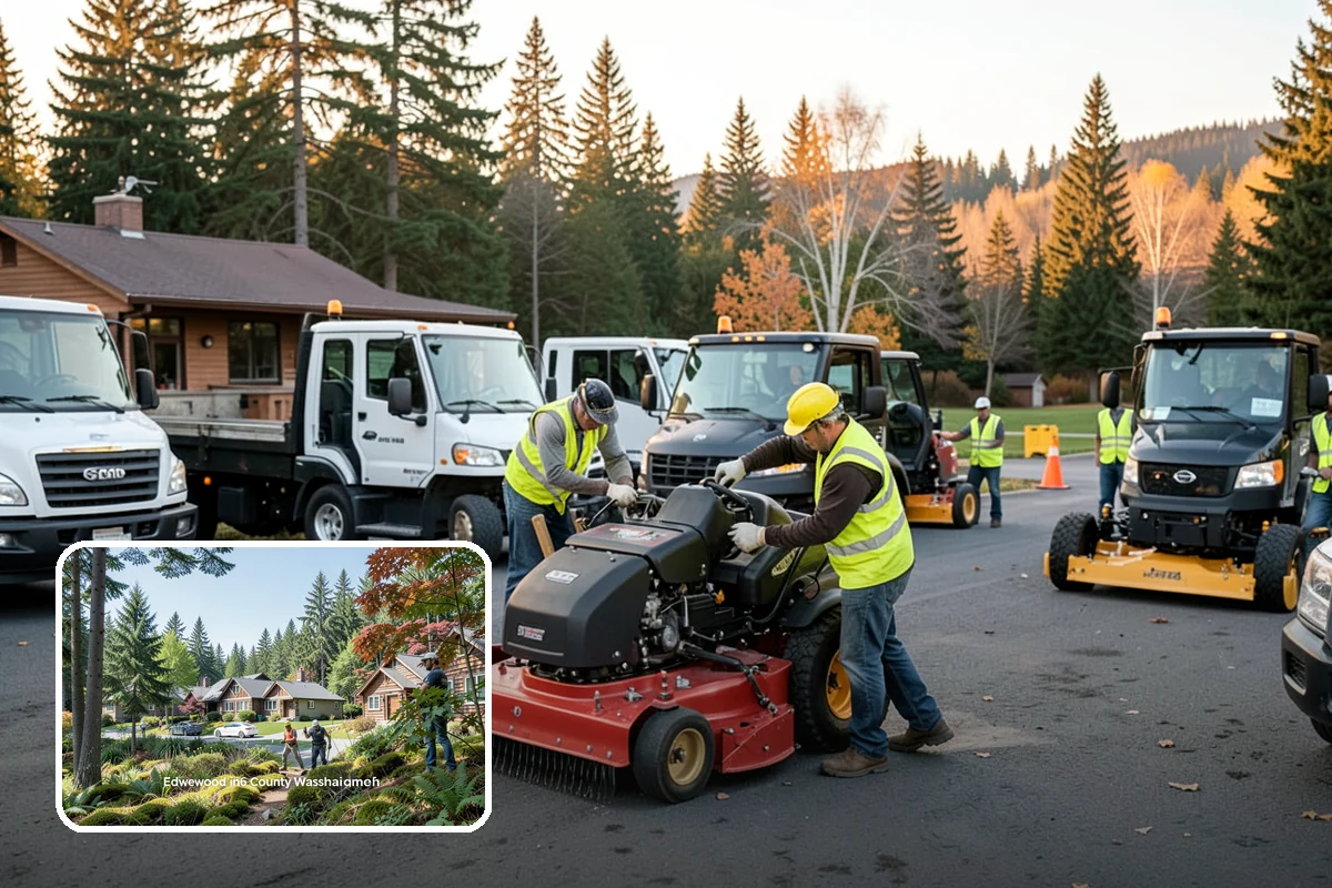 Parking Lot Snow Removal in Edgewood, Pierce County, WA - Prioritizes ADA stalls and access aisles for compliance