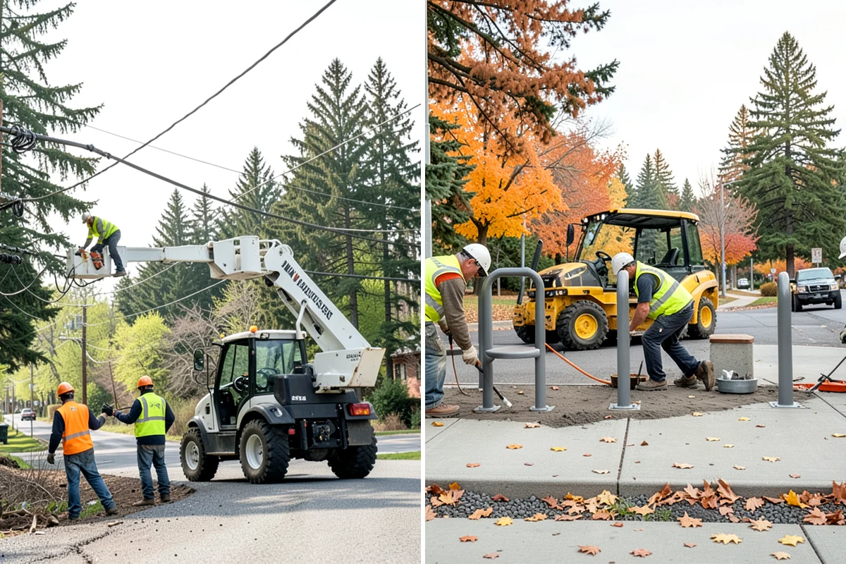 Parking Lot Snow Removal in Federal Way, King County, WA - Map lots, ADA stalls, and snow-storage areas with staff