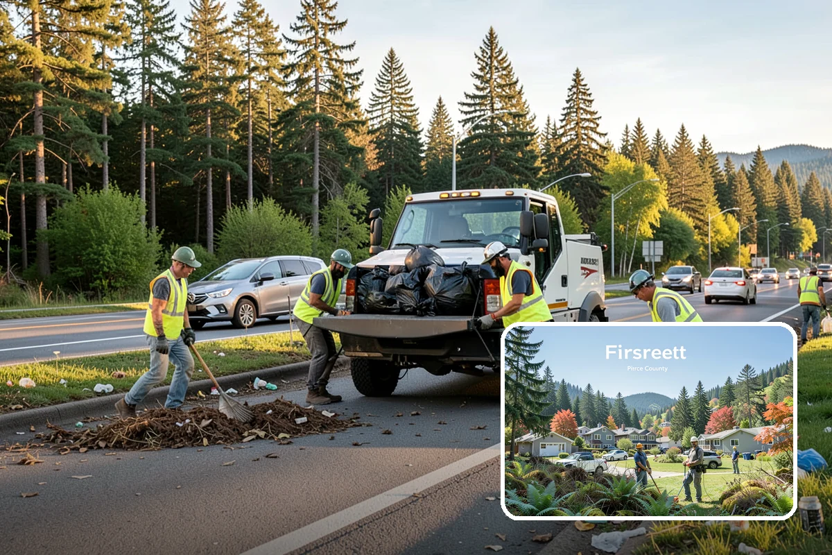 Parking Lot Snow Removal in Fircrest, Pierce County, WA - Prioritizes ADA stalls and access aisles for compliance