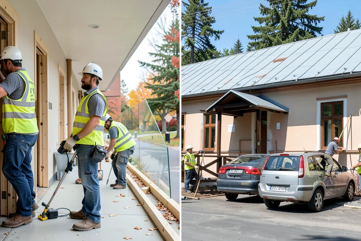 Parking Lot Snow Removal in Fircrest, Pierce County, WA - Map lots, ADA stalls, and snow-storage areas with staff