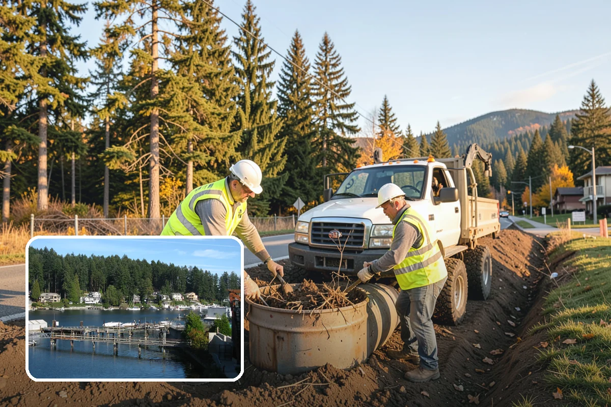 Parking Lot Snow Removal in Gig Harbor, Pierce County, WA - Prioritizes ADA stalls and access aisles for compliance