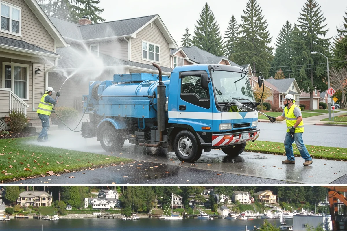 Parking Lot Snow Removal in Gig Harbor, Pierce County, WA - Lot clearing runs through the winter season, mobilized for each accumulating snow event from November into March.