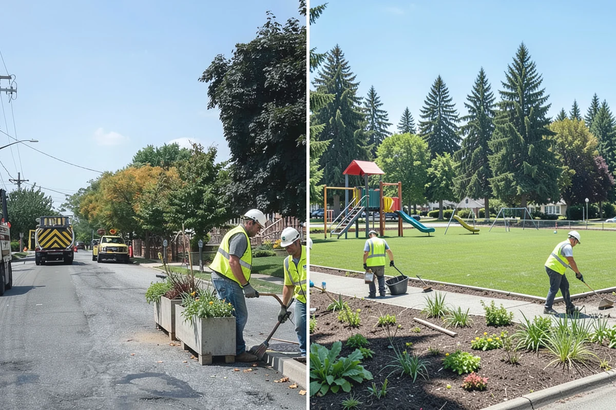 Parking Lot Snow Removal in Gold Bar, Snohomish County, WA - Map lots, ADA stalls, and snow-storage areas with staff
