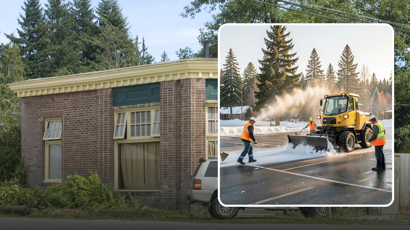 Parking Lot Snow Removal in Hamilton, Skagit County, WA - Plow and clear public parking lots and facility lots to keep them open and safe during winter weather.