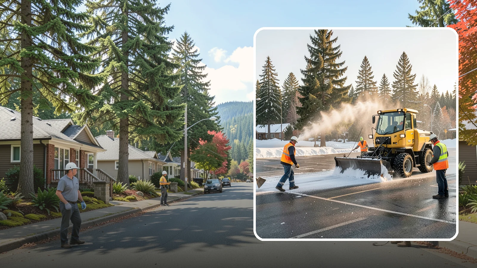 Parking Lot Snow Removal in Hunts Point, King County, WA - Plow and clear public parking lots and facility lots to keep them open and safe during winter weather.