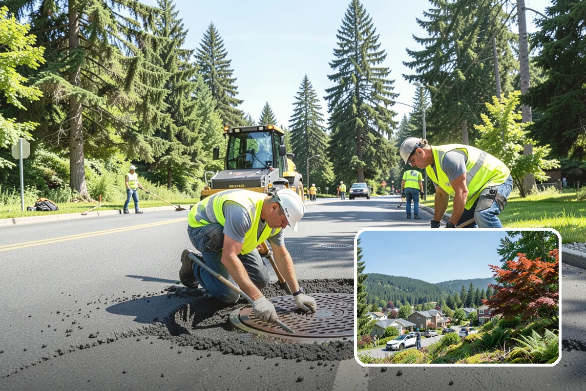 Parking Lot Snow Removal in Index, Snohomish County, WA - Prioritizes ADA stalls and access aisles for compliance