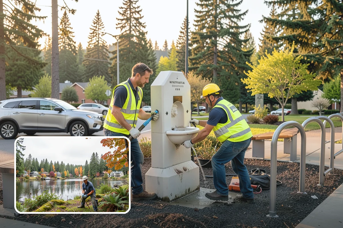 Parking Lot Snow Removal in La Conner, Skagit County, WA - Prioritizes ADA stalls and access aisles for compliance
