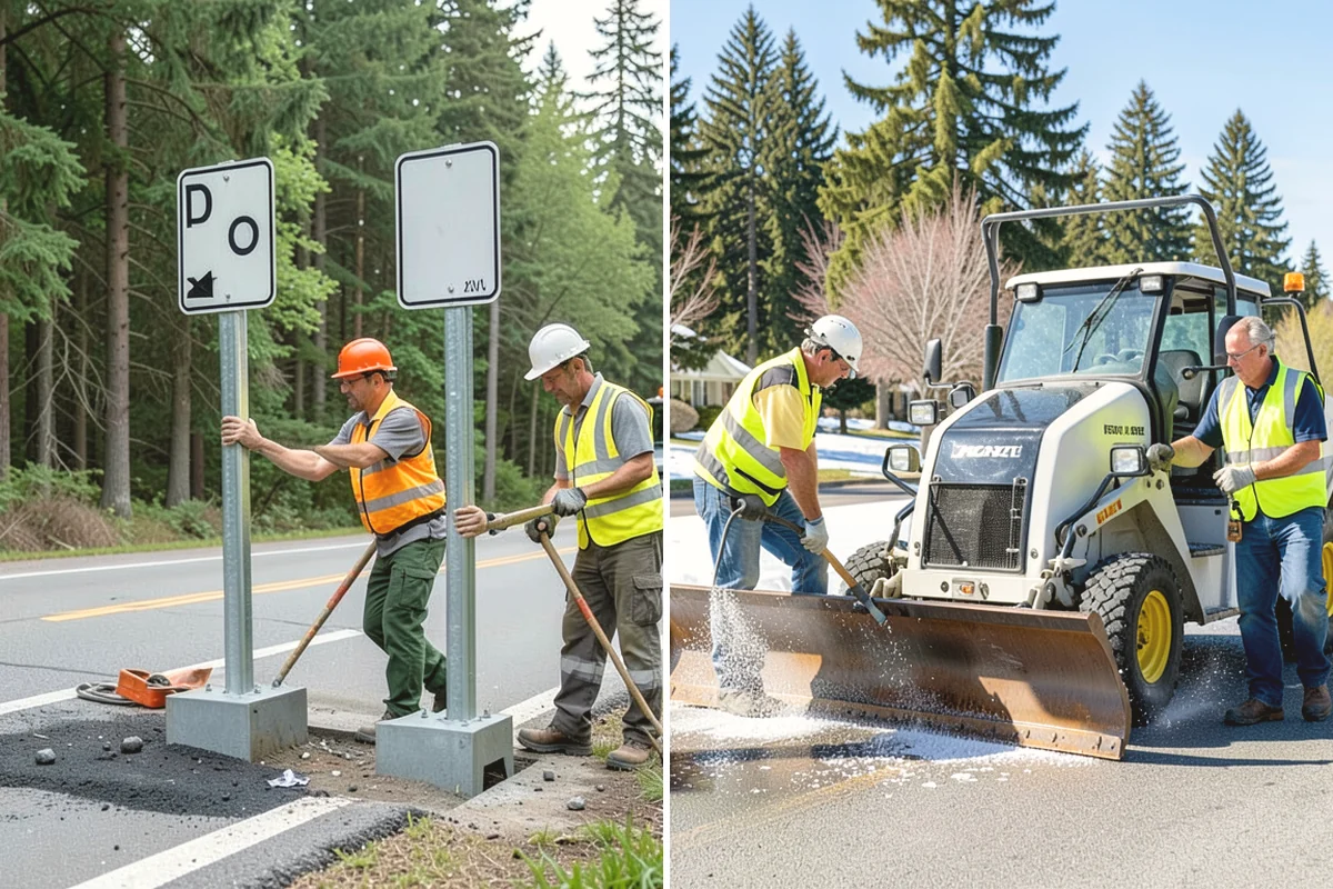 Parking Lot Snow Removal in Lake Stevens, Snohomish County, WA - Map lots, ADA stalls, and snow-storage areas with staff