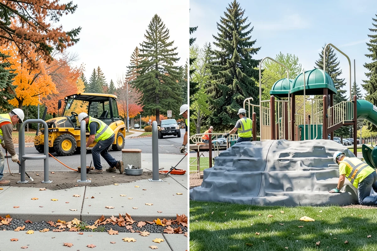 Parking Lot Snow Removal in Lakewood, Pierce County, WA - Map lots, ADA stalls, and snow-storage areas with staff