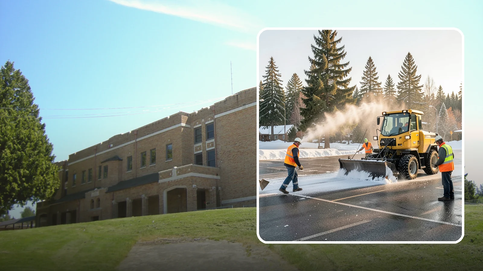 Parking Lot Snow Removal in Maple Valley, King County, WA - Plow and clear public parking lots and facility lots to keep them open and safe during winter weather.