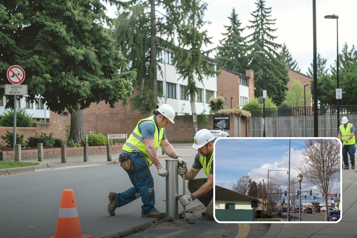 Parking Lot Snow Removal in Marysville, Snohomish County, WA - Prioritizes ADA stalls and access aisles for compliance