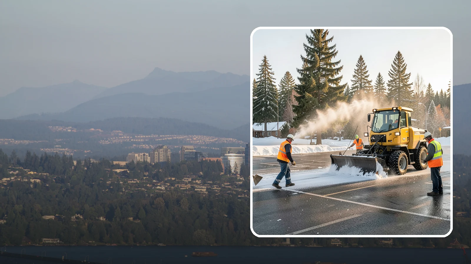 Parking Lot Snow Removal in Medina, King County, WA - Plow and clear public parking lots and facility lots to keep them open and safe during winter weather.