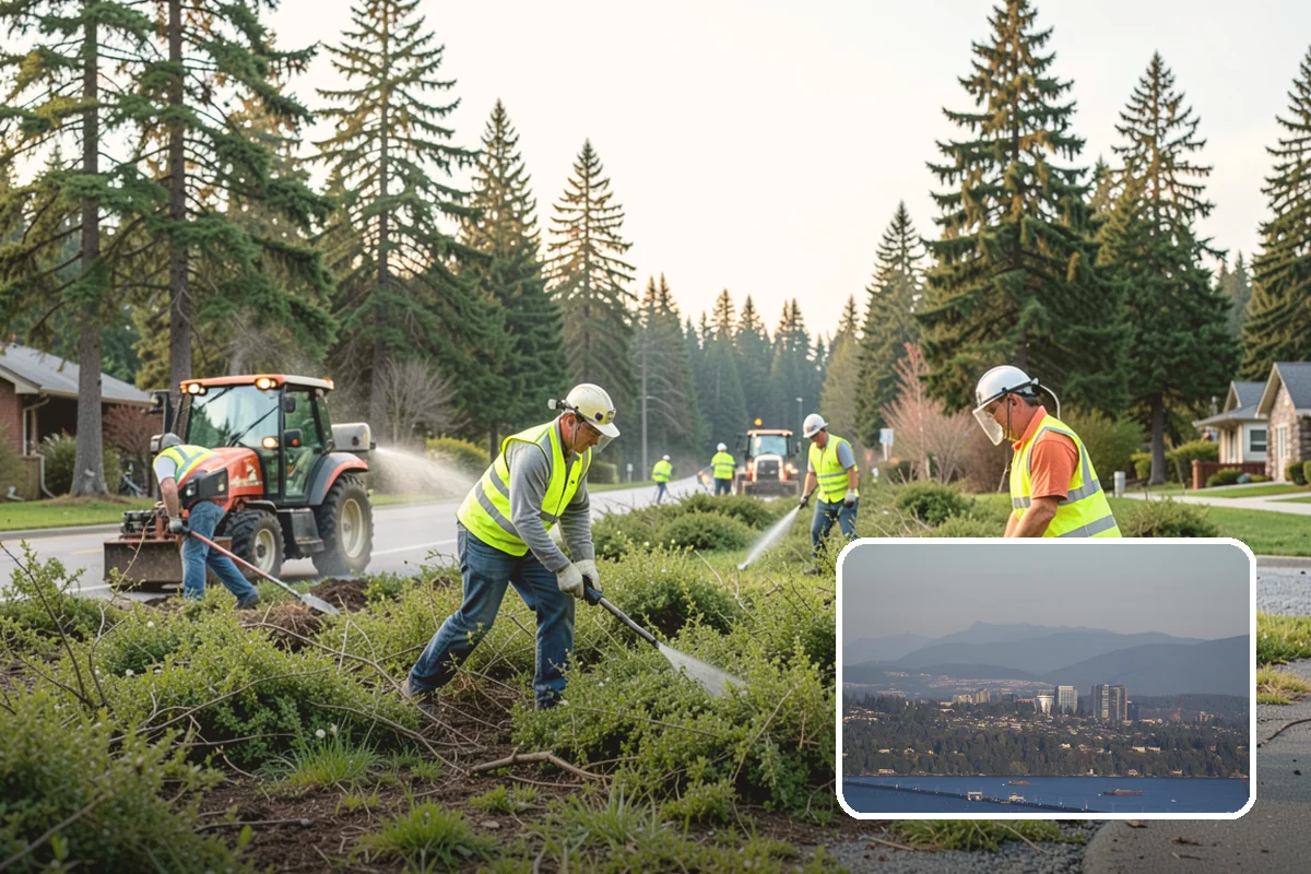 Parking Lot Snow Removal in Medina, King County, WA - Prioritizes ADA stalls and access aisles for compliance