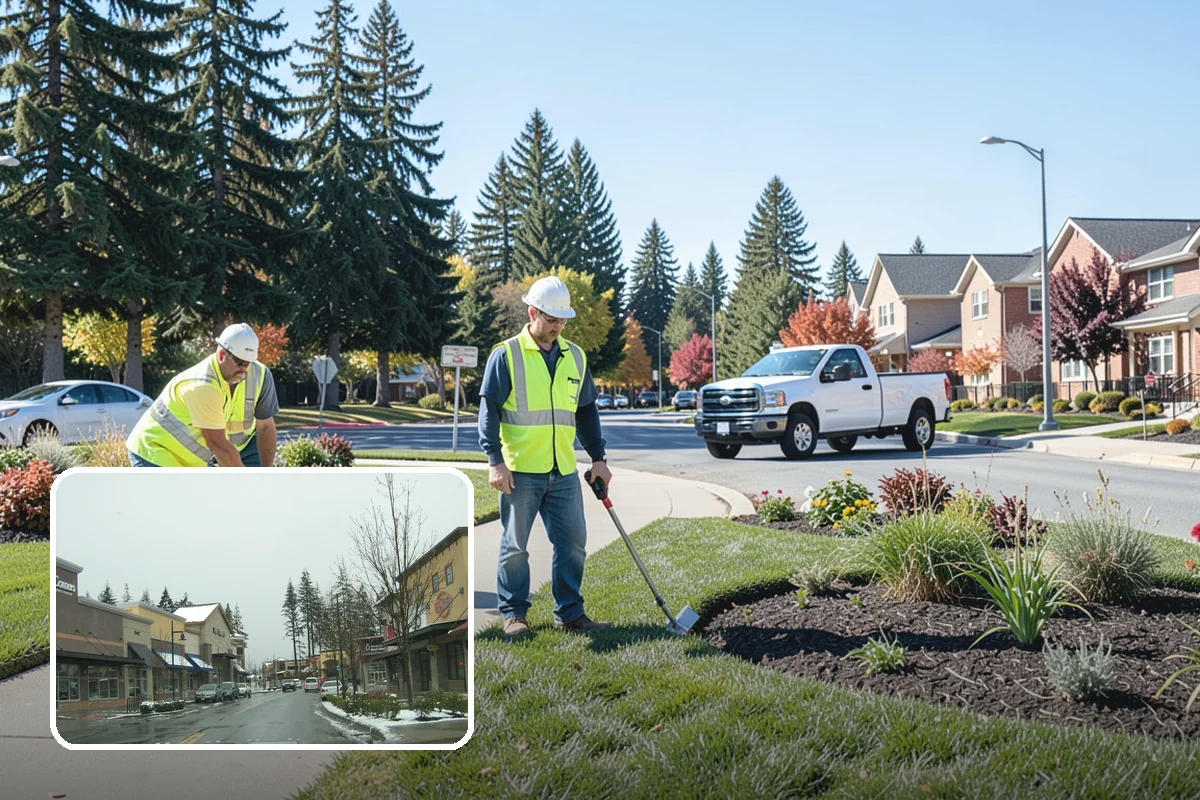 Parking Lot Snow Removal in Mill Creek, Snohomish County, WA - Prioritizes ADA stalls and access aisles for compliance