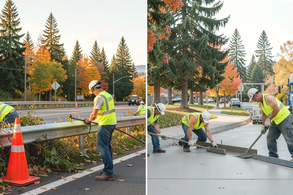 Parking Lot Snow Removal in Monroe, Snohomish County, WA - Map lots, ADA stalls, and snow-storage areas with staff