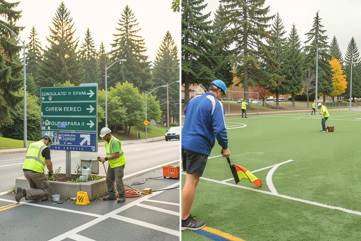 Parking Lot Snow Removal in Mount Vernon, Skagit County, WA - Map lots, ADA stalls, and snow-storage areas with staff