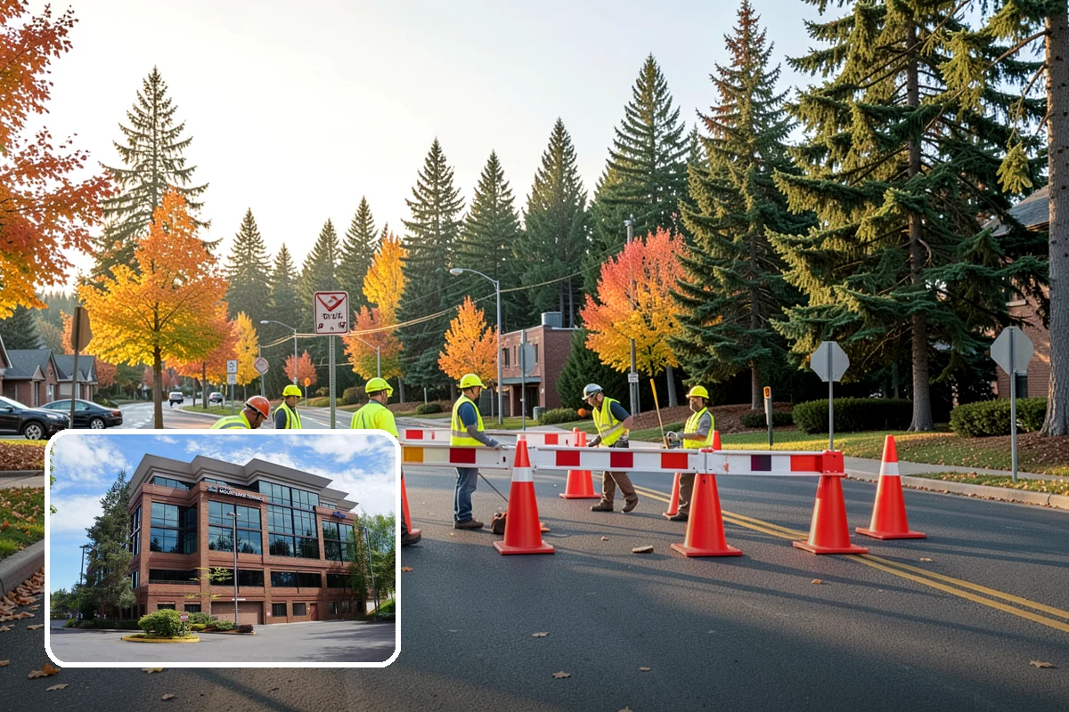 Parking Lot Snow Removal in Mountlake Terrace, Snohomish County, WA - Prioritizes ADA stalls and access aisles for compliance
