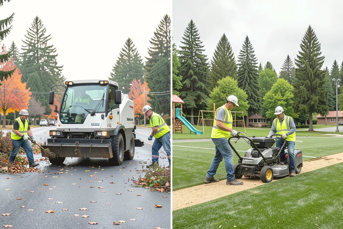 Parking Lot Snow Removal in Mountlake Terrace, Snohomish County, WA - Map lots, ADA stalls, and snow-storage areas with staff